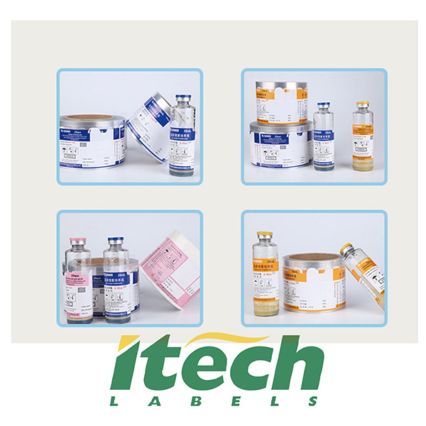 Jiangsu-Itech-etiquetes-tecnologia-co-ltd-aplicació-ampolles-de-medicaments-etiquetes-impreses